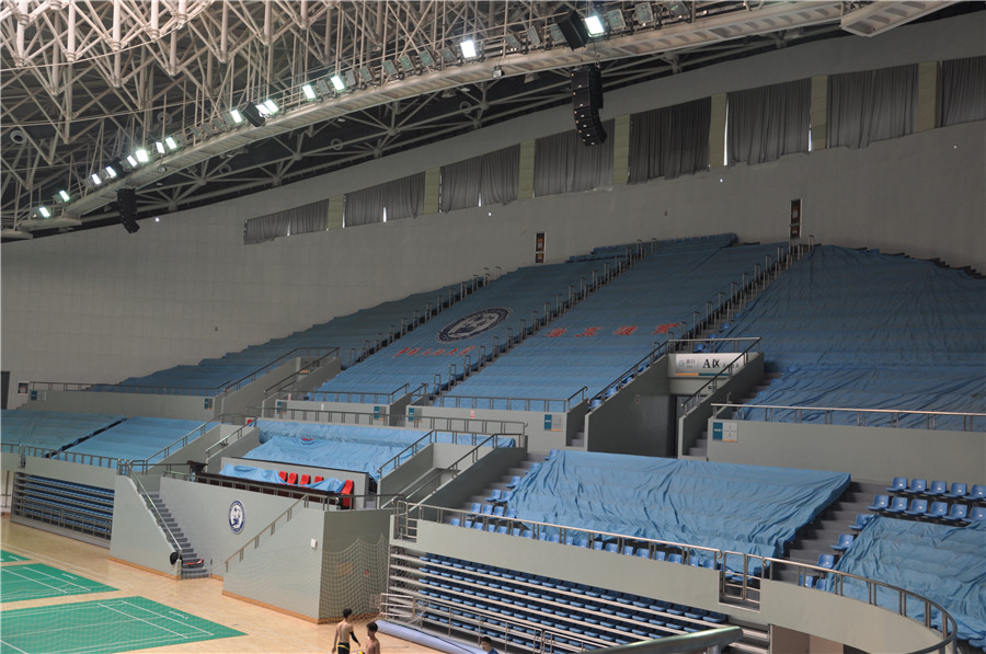 中國石油(yóu)大學體育館數字(zì)音響係統(tǒng)(圖1) 中國石油大學體(tǐ)育館數字音響係統(圖1)